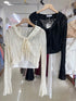 Fancy Lacey Shrug With Tank Tops Sets